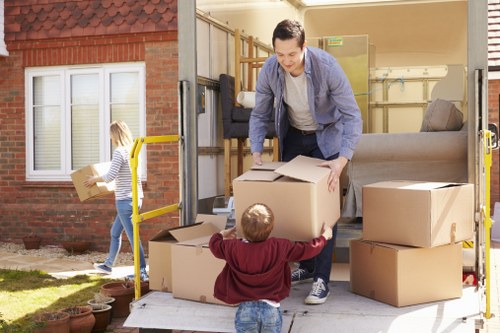 Commercial moving team planning a business relocation in Bow
