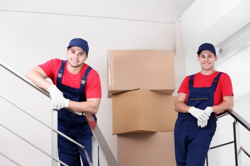 Loading commercial office contents for relocation in East London