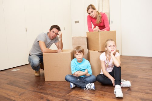 Packing and preparation for a flat removal service in Bow